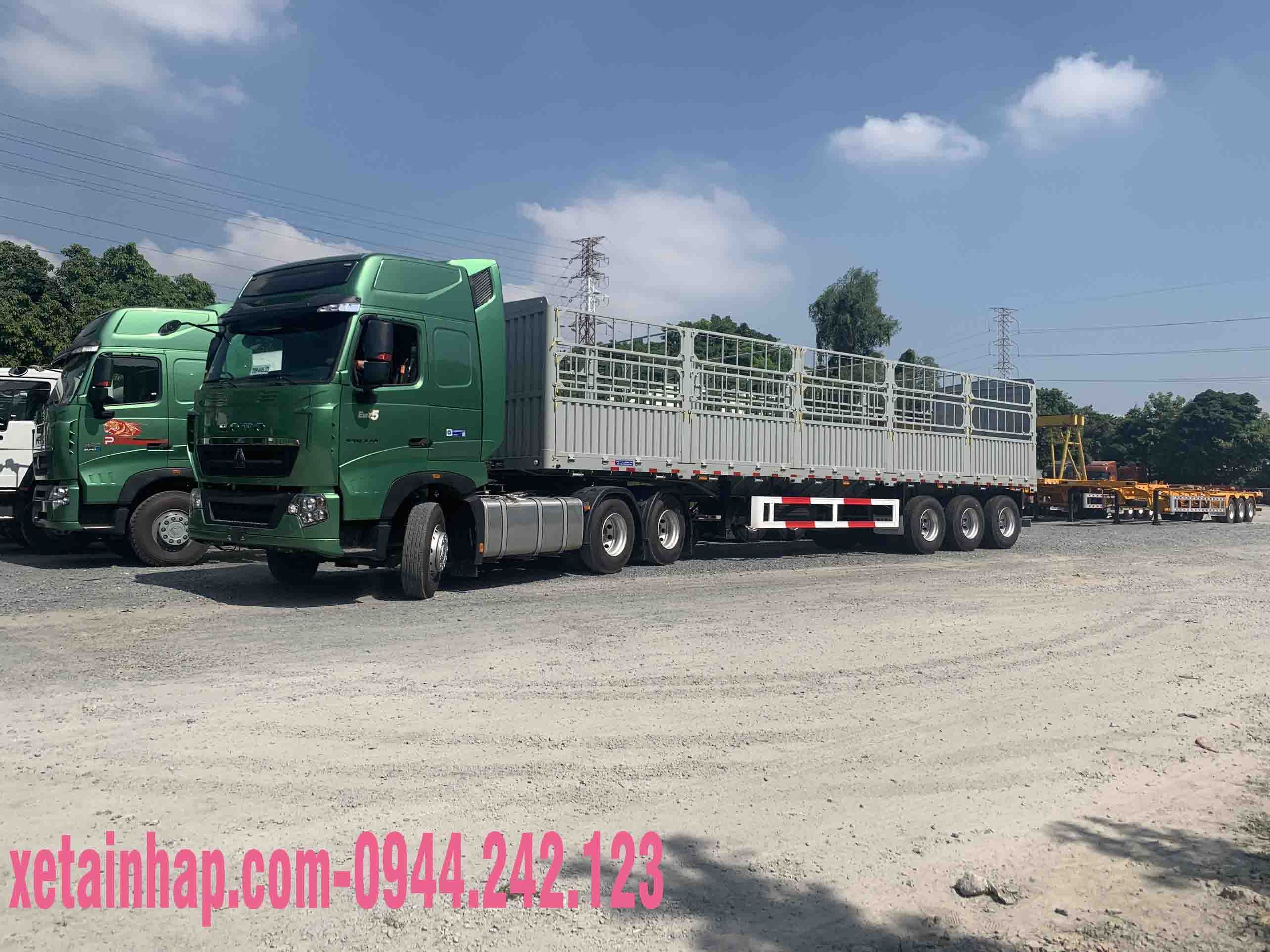 XE ĐẦU KÉO HOWO 6X4  380HP CẦU LAP MAN